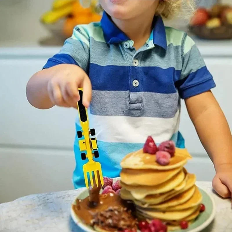 Construction Dinner Set™ - End mess at the dinner table - creative cutlery set