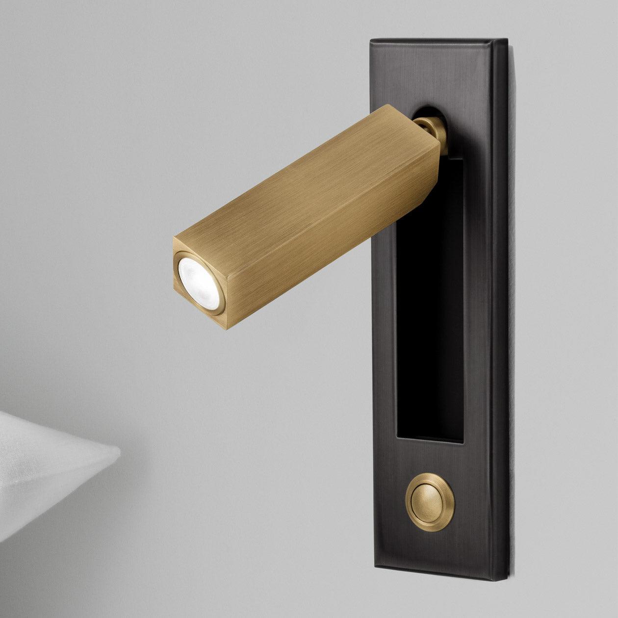 Embedded bedside table sconce