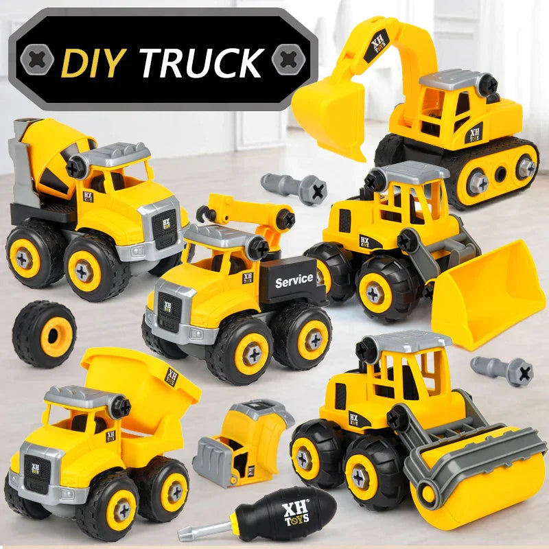 Construction Trucks™ - Engineering and imagination with construction vehicles - DIY construction trucks