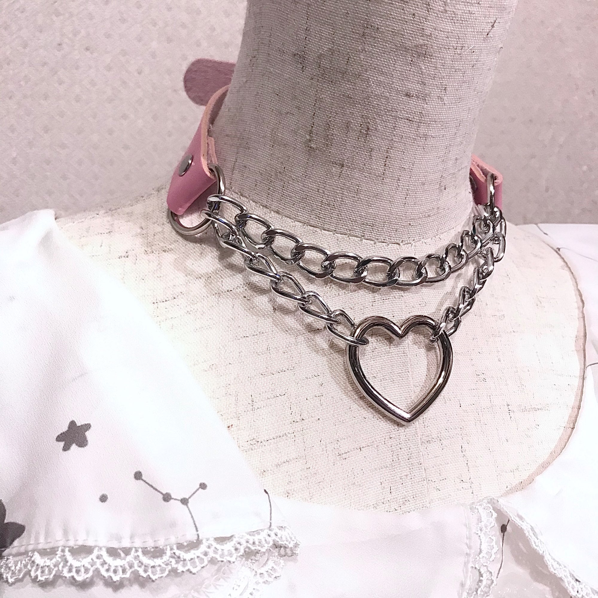 Geketende Valentijn Choker (15 Kleuren)