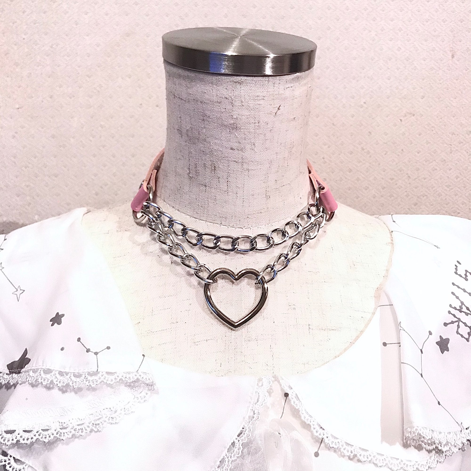 Choker Valentine Chaîné (15 Couleurs)