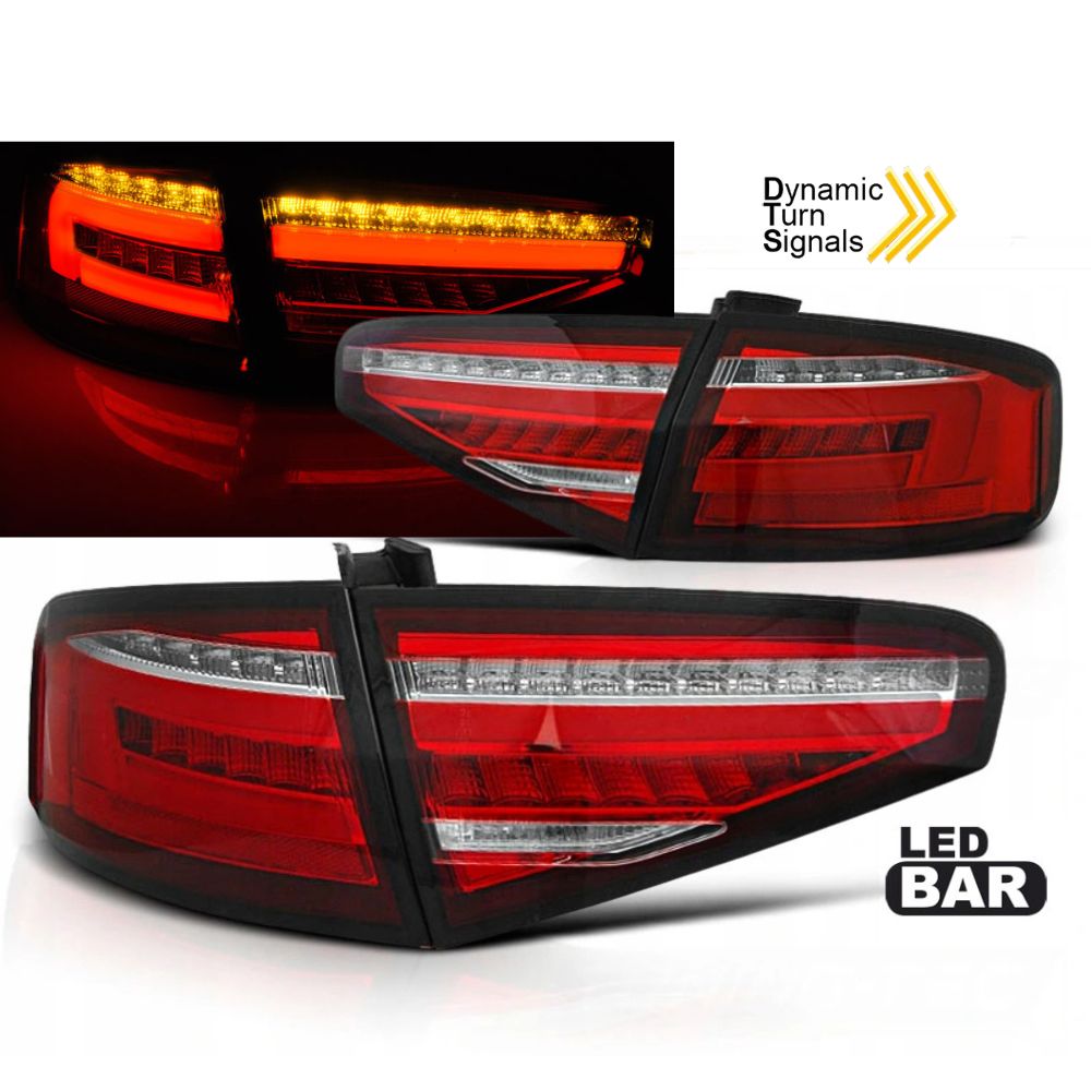 Audi A4 B8 2012-2015 Audi A4 B8 2012-2015 LED-takavalot LED SEQ Red