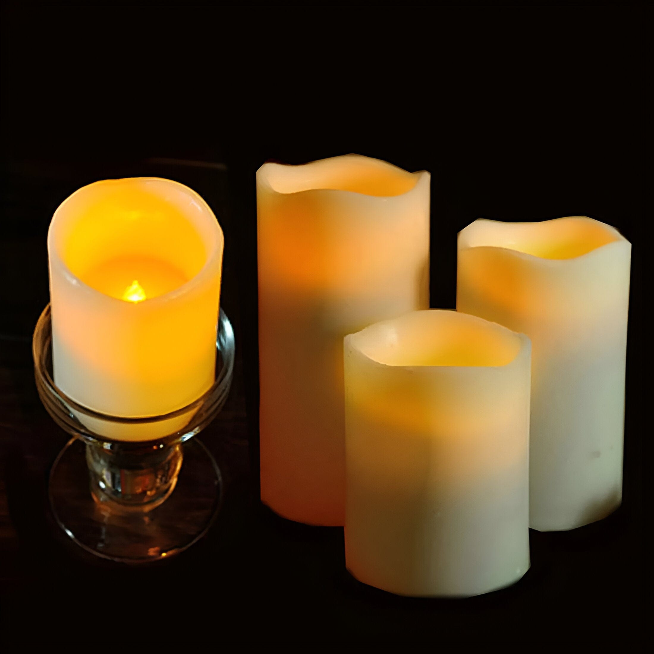 Cylindrical Flickering Flameless Electronic Candle