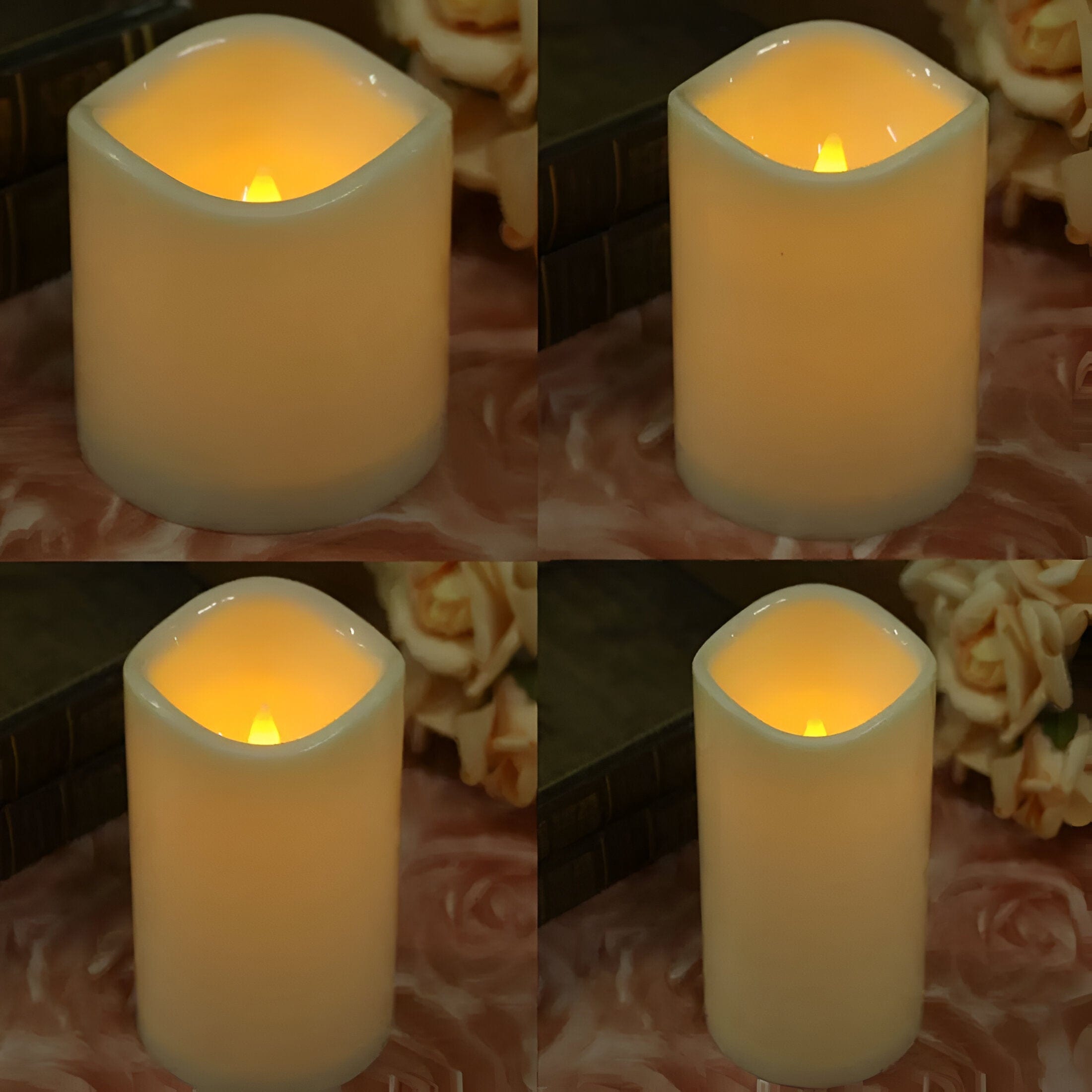 Cylindrical Flickering Flameless Electronic Candle