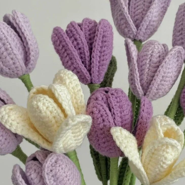 Tulip Crochet Bouquet -sisustus