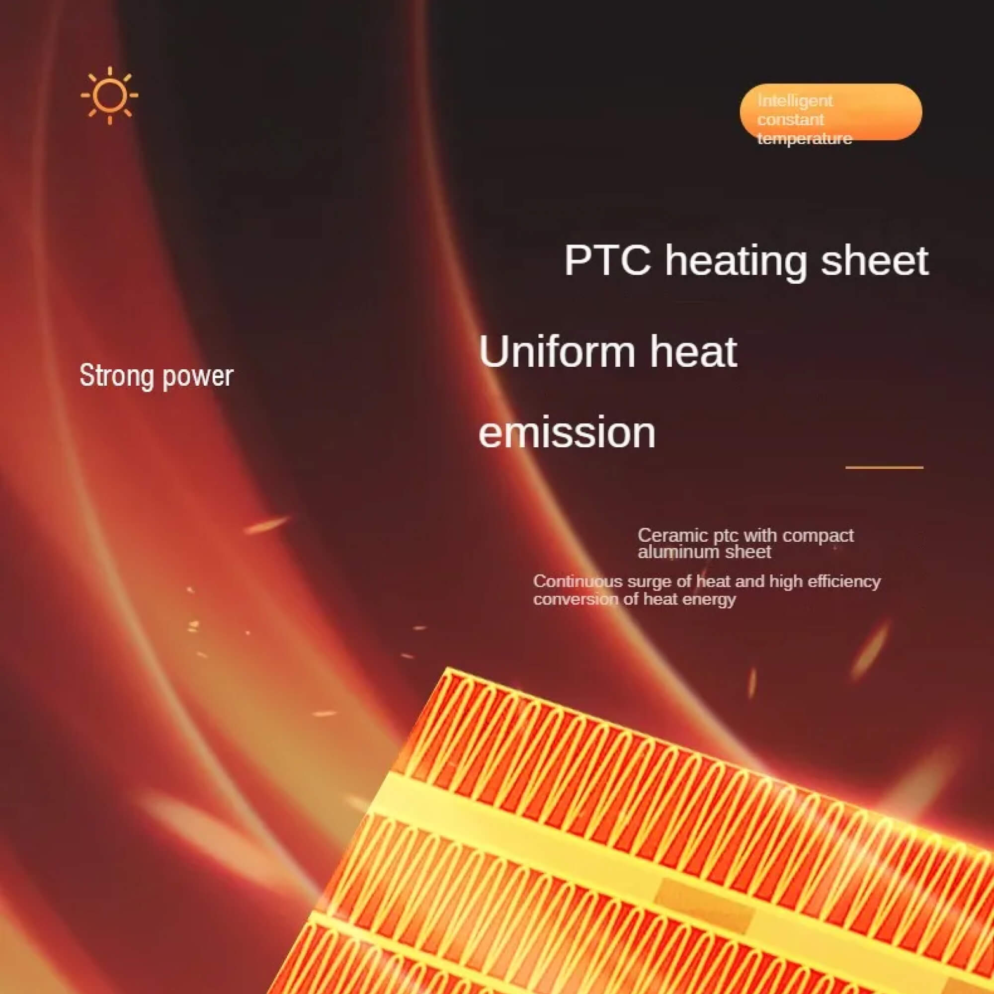 Încălzitor electric portabil de cameră mic, eficient din punct de vedere energetic, cu consum redus de energie