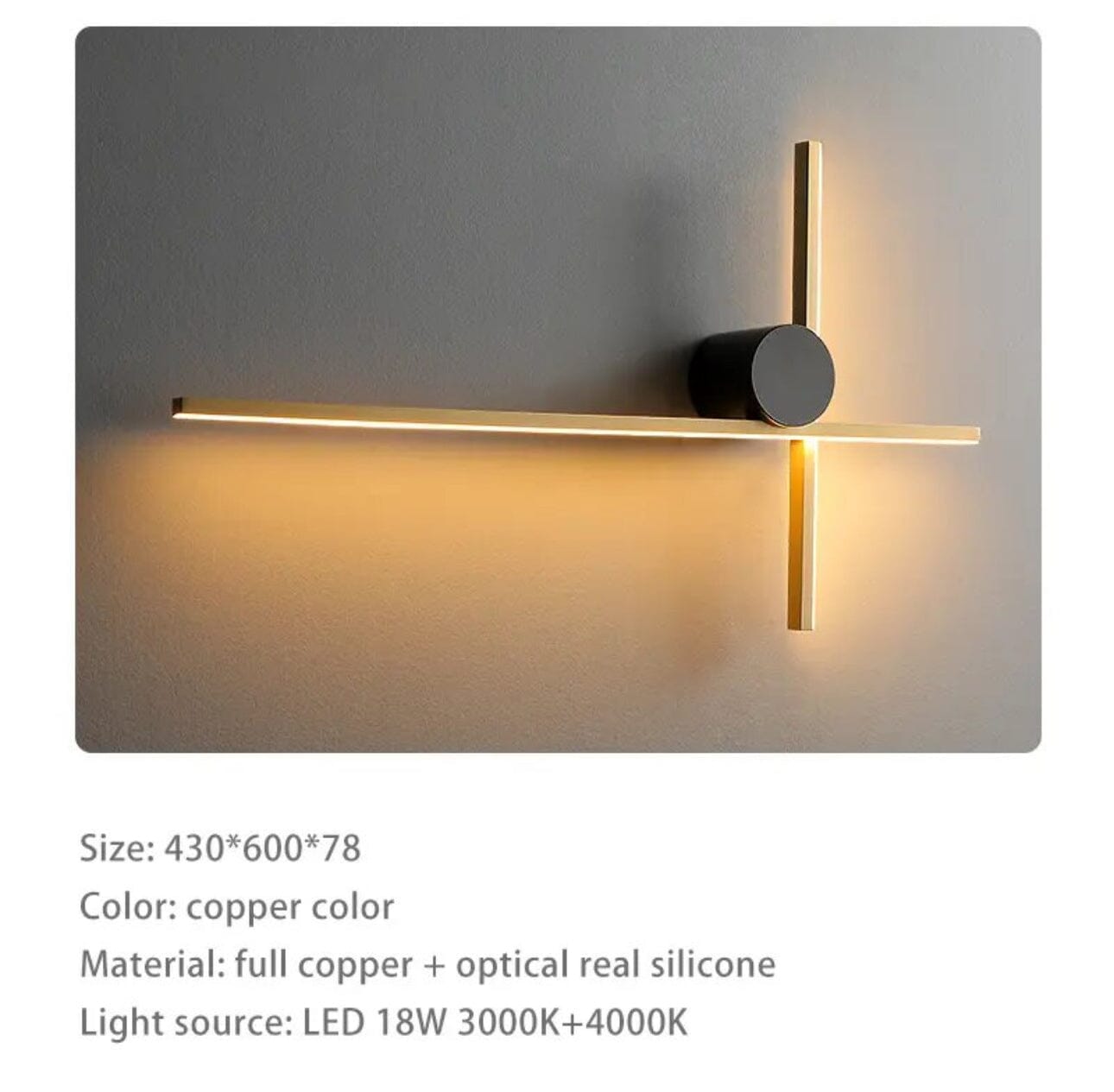 Paddington Post Modern Copper Wall Lamp