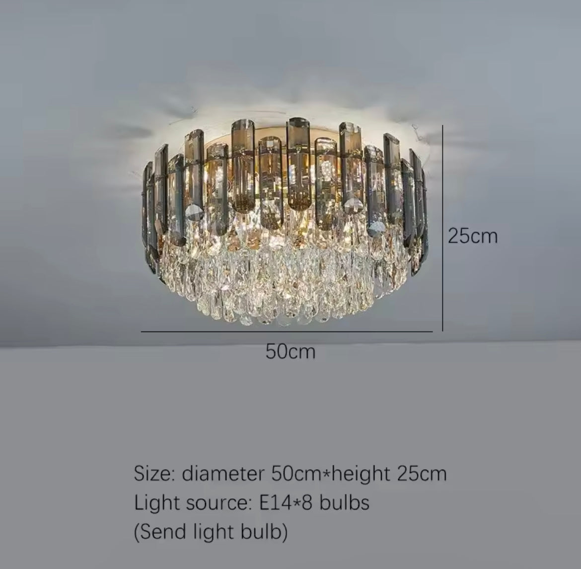 Roberta Crystal Ceiling Lights