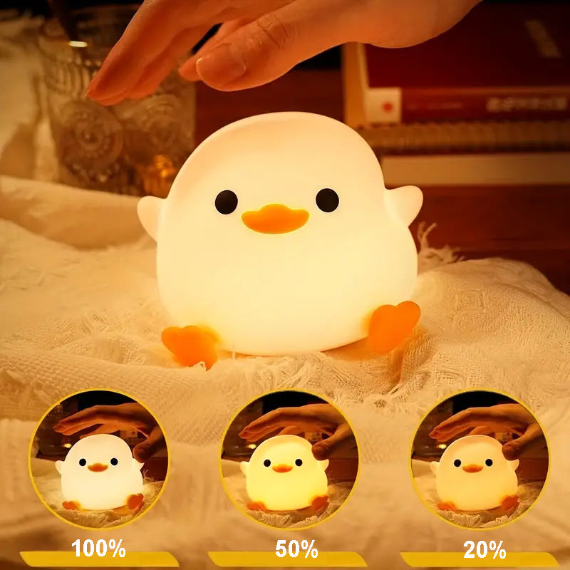 CozyDuck™ Égayez la chambre de votre enfant avec cette adorable veilleuse LED !