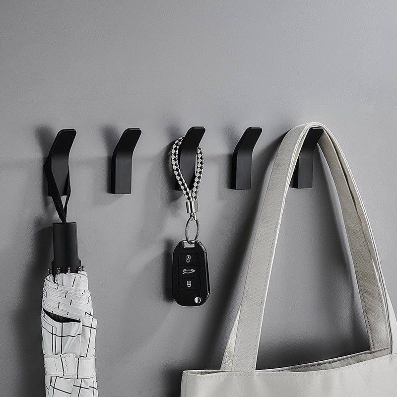 Black Aluminum Wall Hooks