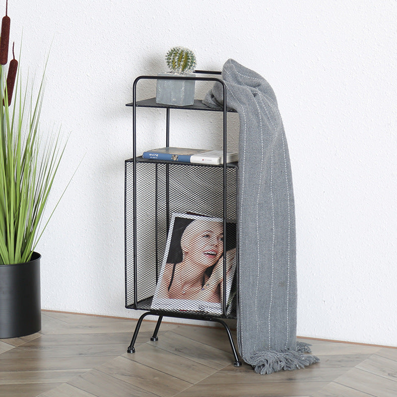 Blair Metal Side Table and Magazine Rack