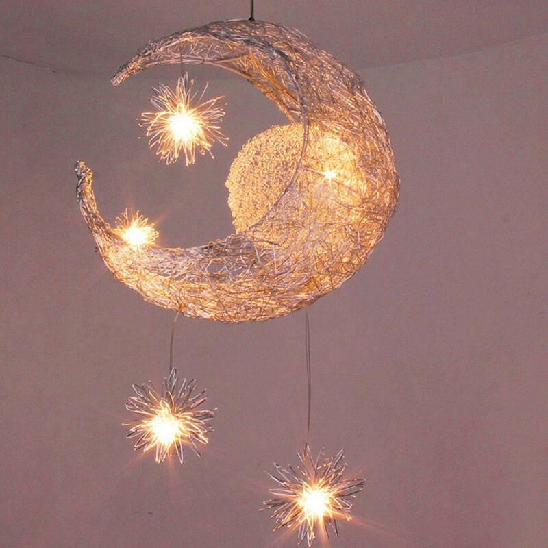 LED Moon Star Pendant Lights Modern