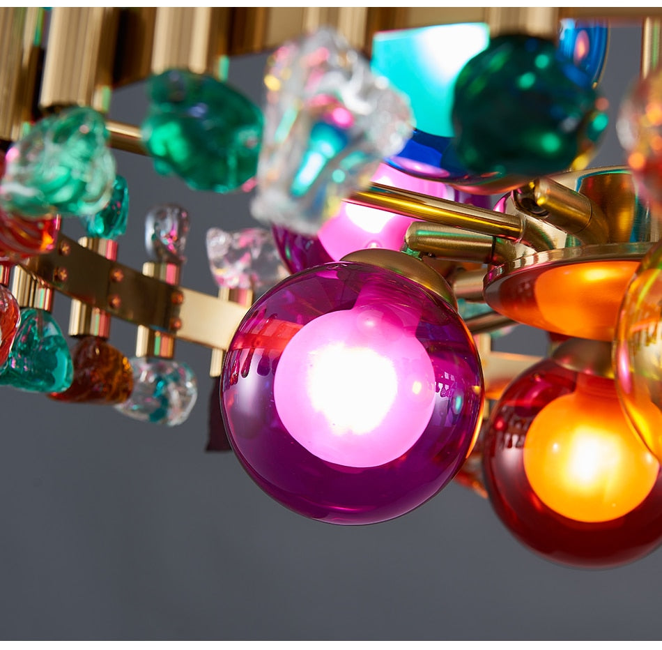 YLK Rarmaden Colorful Luxury crystal chandelier