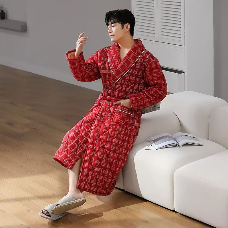 CozyLayer – Robe de Banho de Inverno com 3 Camadas