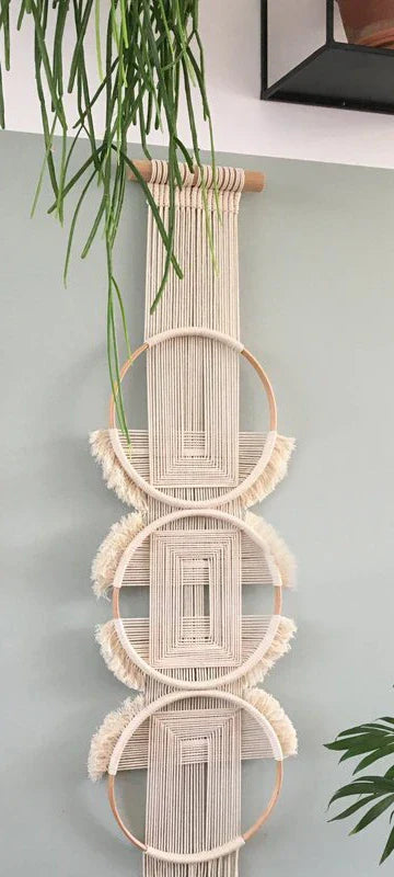 Hand Woven Wooden Wall Hanging