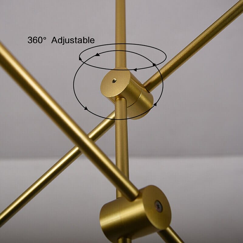 Candelabro de Feijão Dourado