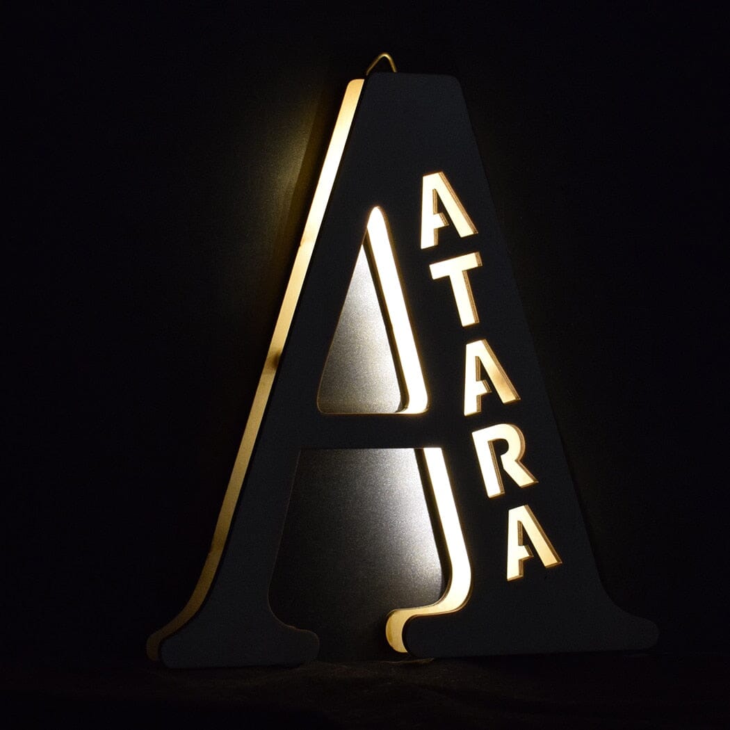 Alphabet LED Wall Lamp