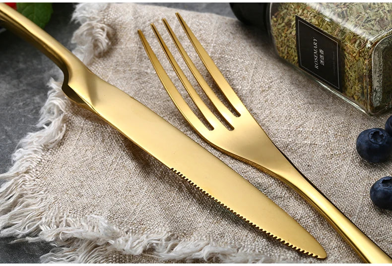 Stainless Steel Cutlery Set Salime Gold Collection