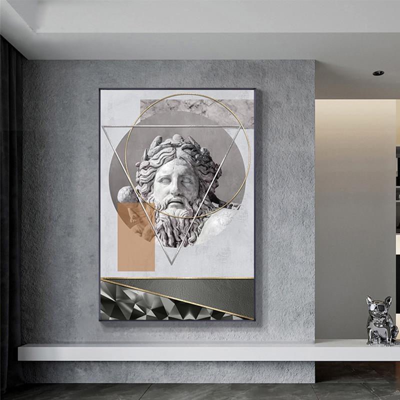 Abstract Statue Wall Paintings