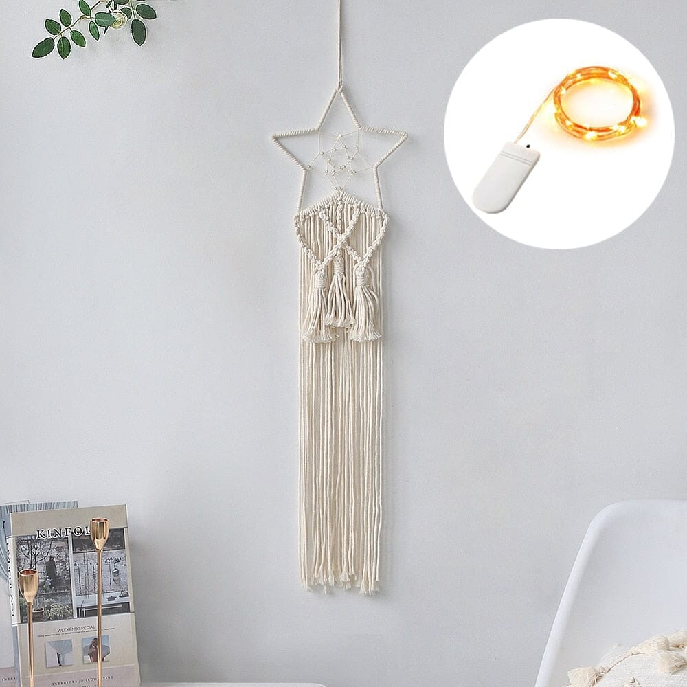 Macrame Dream Catcher With Lights