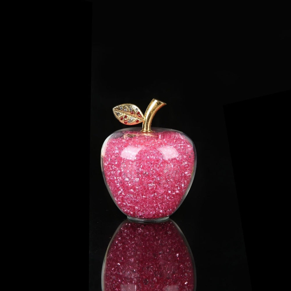 Vrimlo® Handmade Crystal Apple Figurine