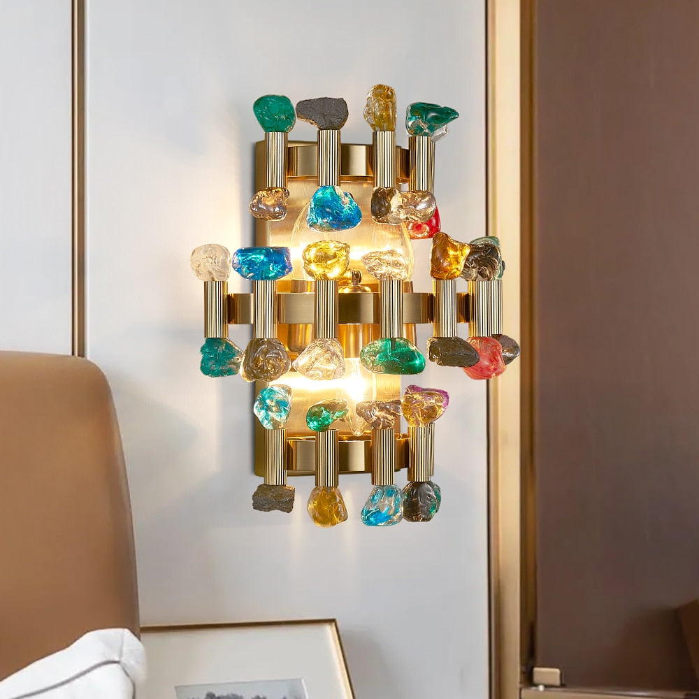 YLK Rarmaden Colorful Luxury Crystal Sconce