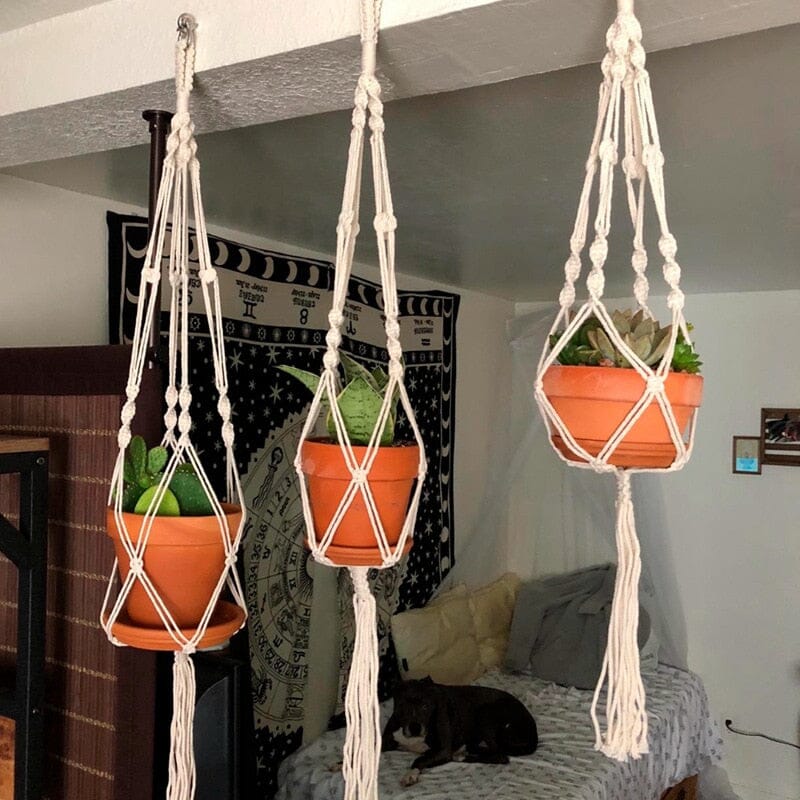 Vrimlo Soporte de Macramé para Plantas