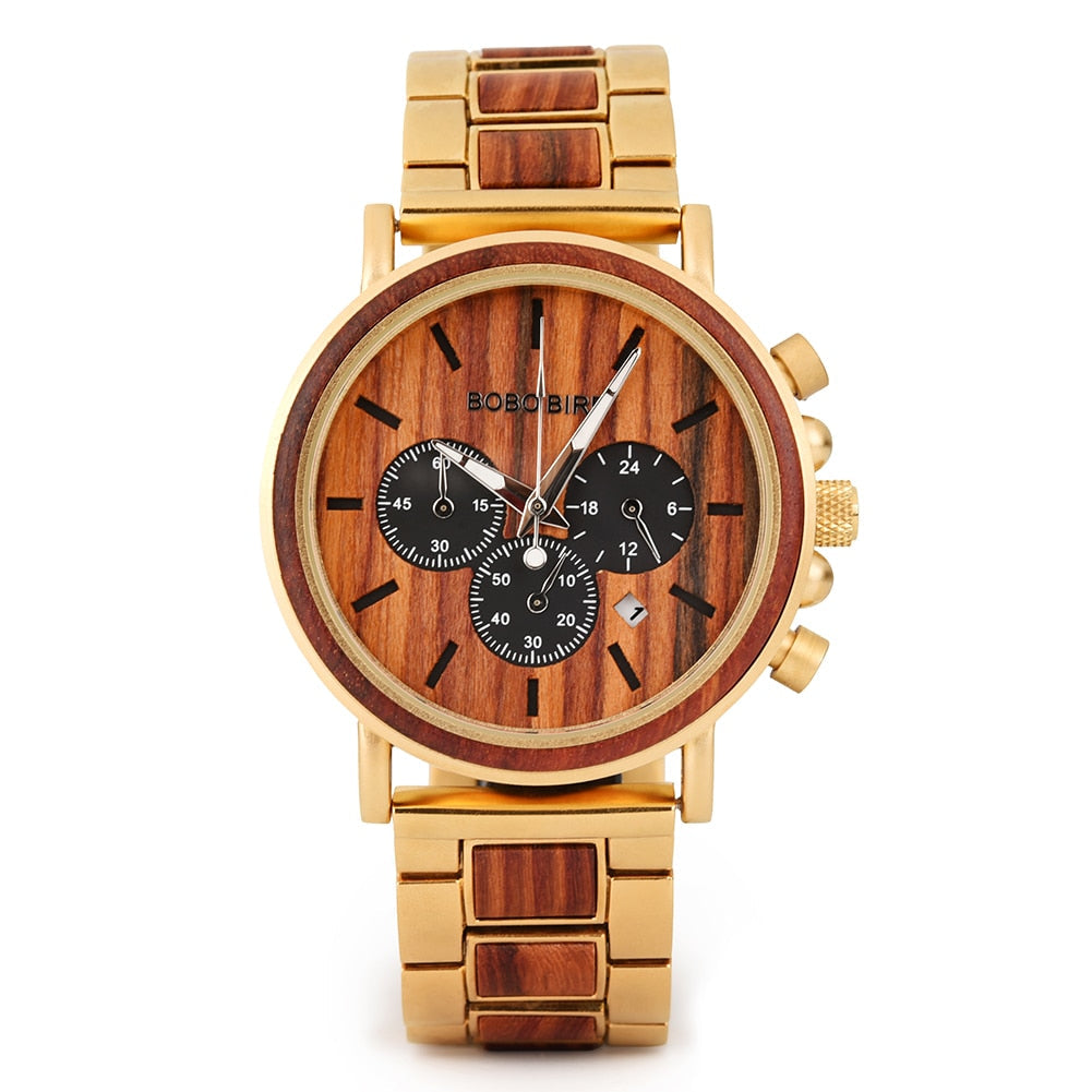 Reloj de madera BOBOBIRD