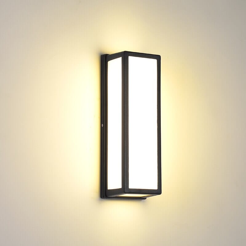 Lampa cu senzor de mișcare pentru perete exterior LED, rectangulară