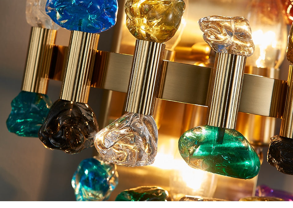 YLK Rarmaden Colorful Luxury Crystal Sconce