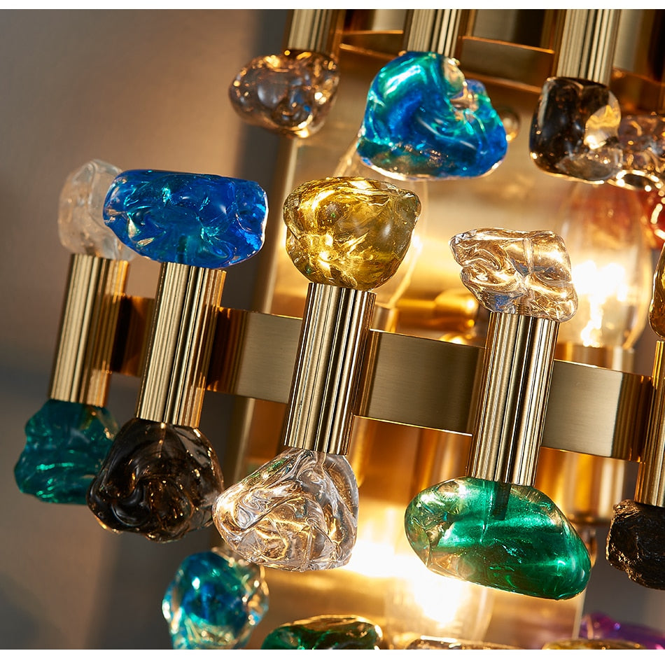 YLK Rarmaden Colorful Luxury Crystal Sconce