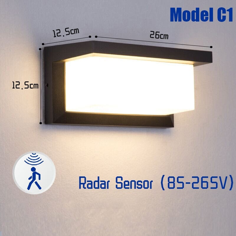 Vanntette bevegelsessensor LED-lamper