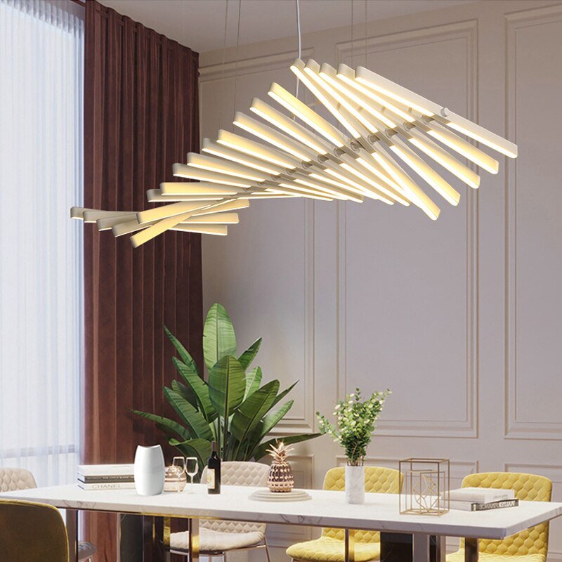 Modern Nordic Fishbone LED Chandelier