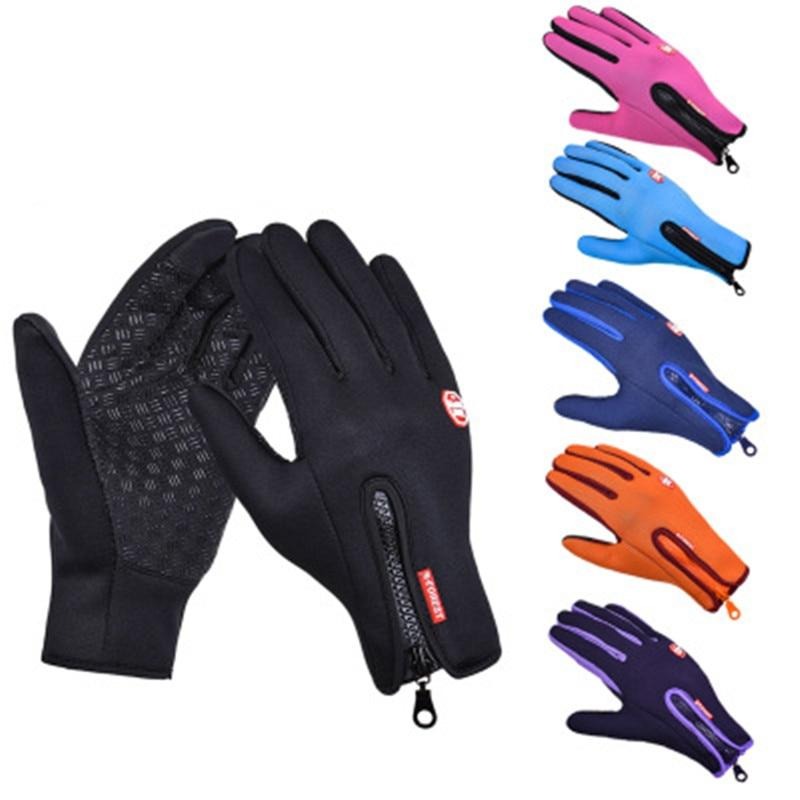 Guantes térmicos impermeables y cortavientos.