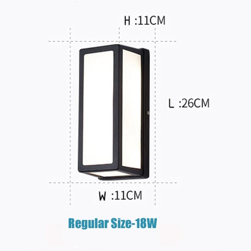 Lâmpada de Sensor de Movimento Retangular LED para Exterior