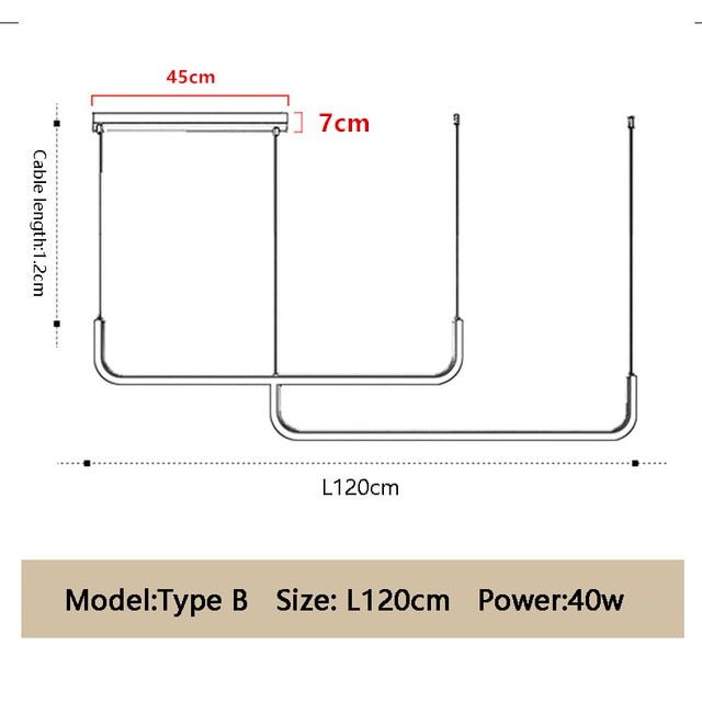 LED Suspenso Moderno Minimalista