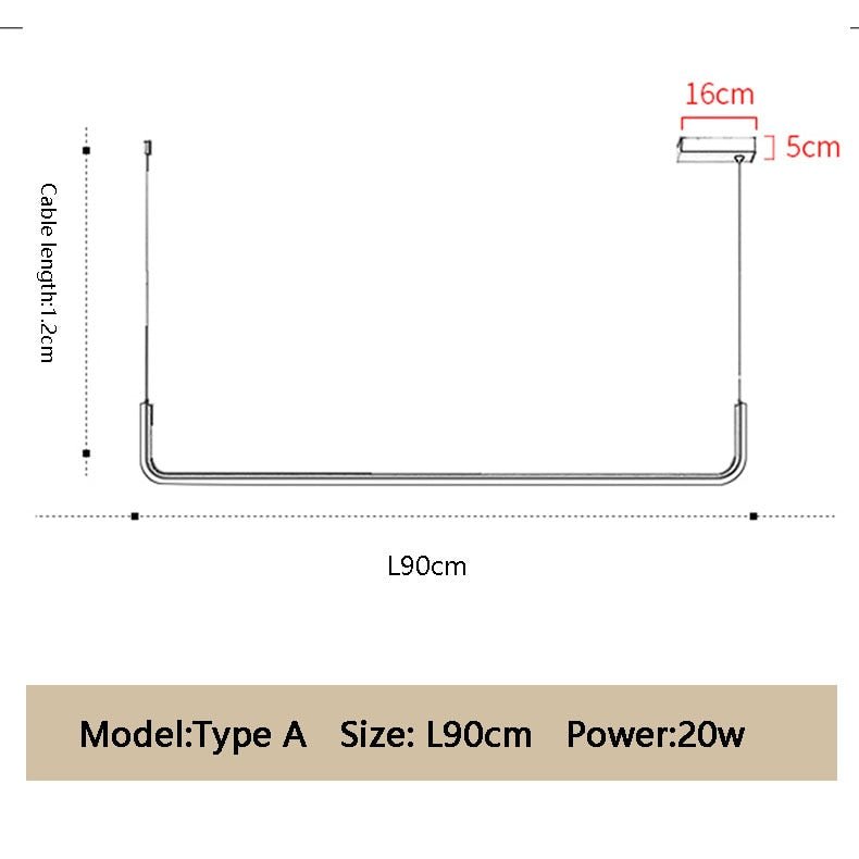 LED Suspenso Moderno Minimalista