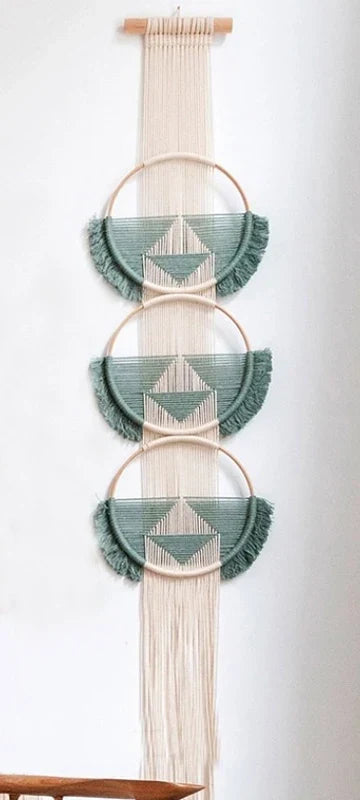 Hand Woven Wooden Wall Hanging