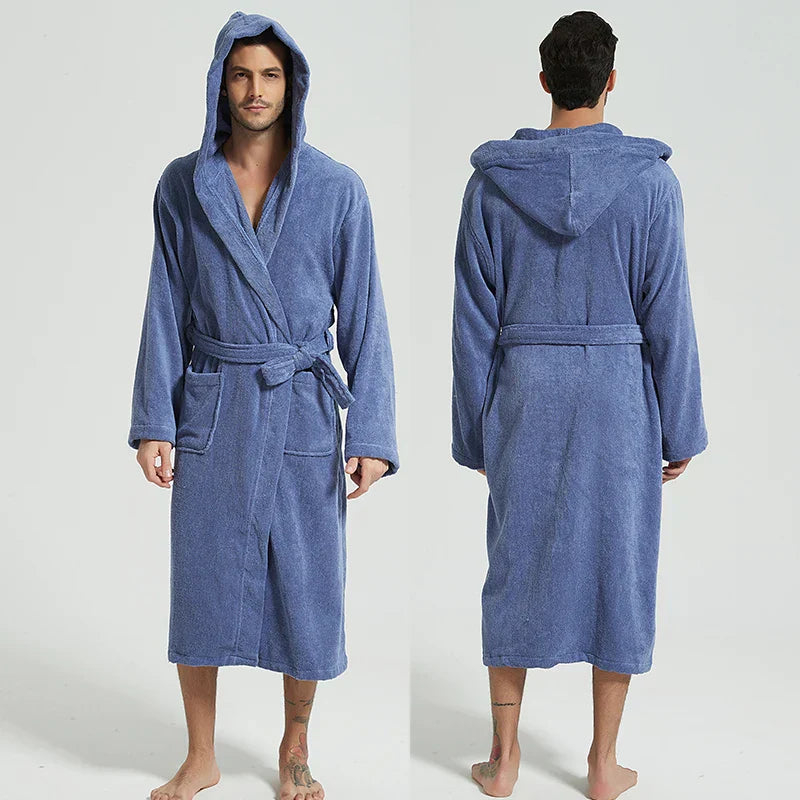 SpaLux - Cotton Hooded Bathrobe