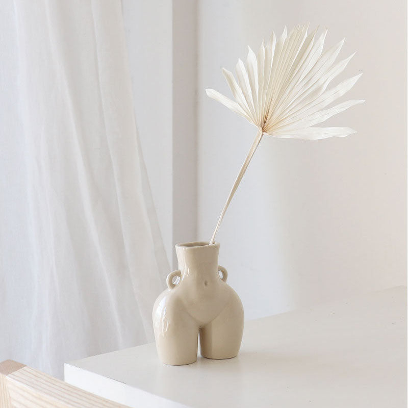 Ceramic Body Sculpture Flower Vase