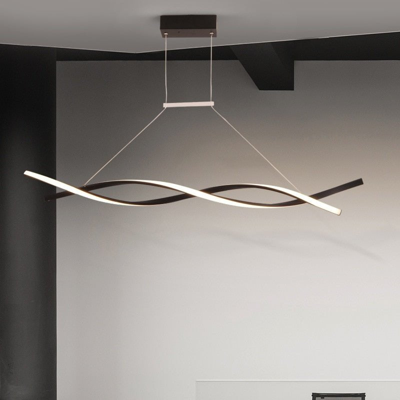 Minimalist Twisted Pendant Light