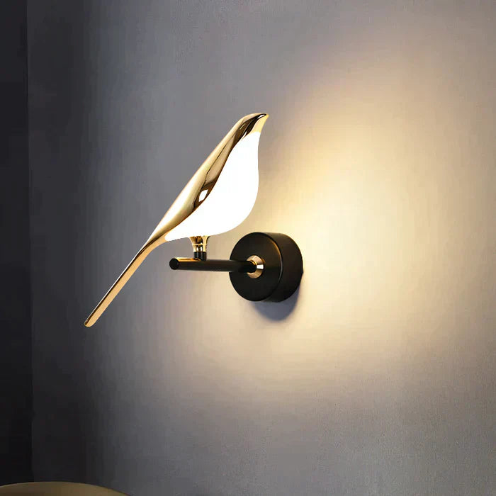 LumiBird - Lampada da parete scandinava a LED con uccelli