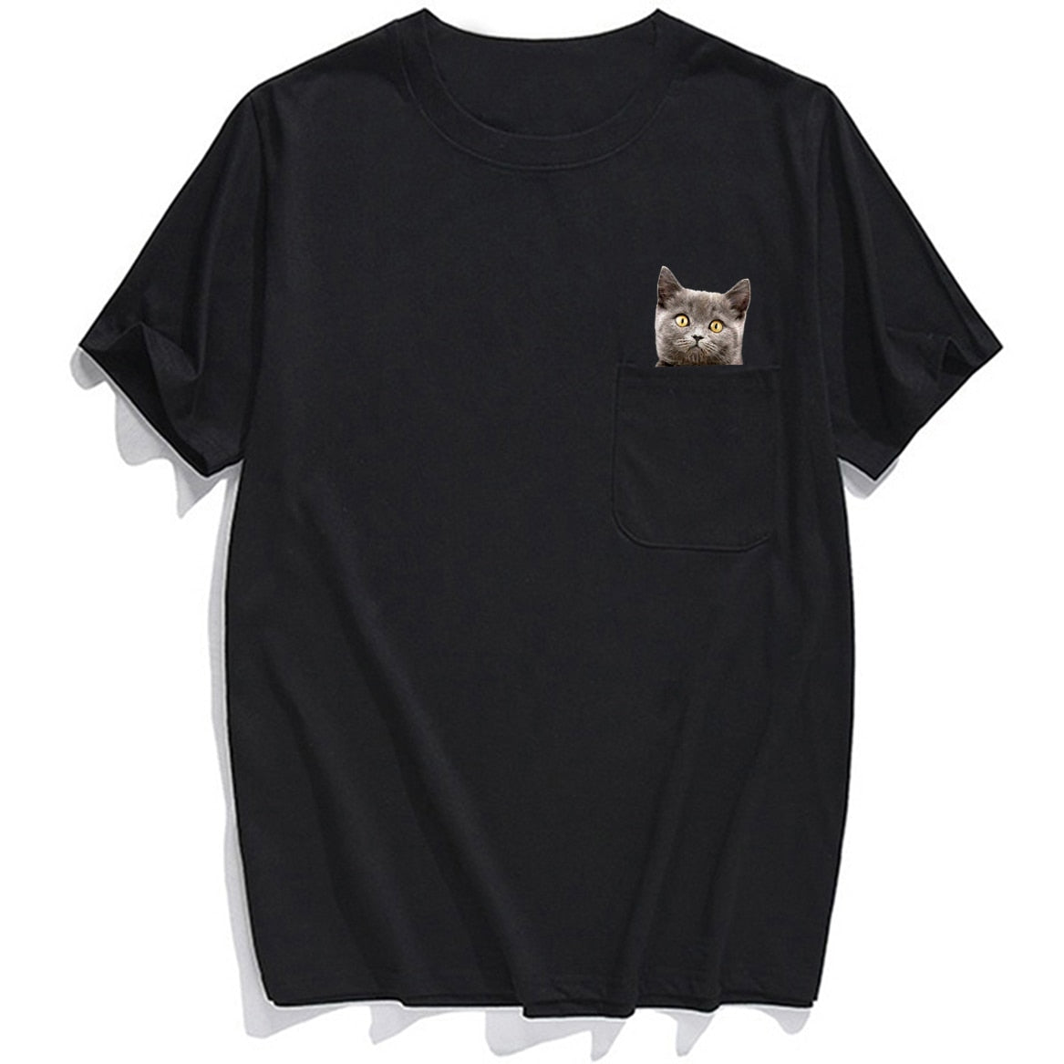 Camiseta con gato de bolsillo sorpresa 1