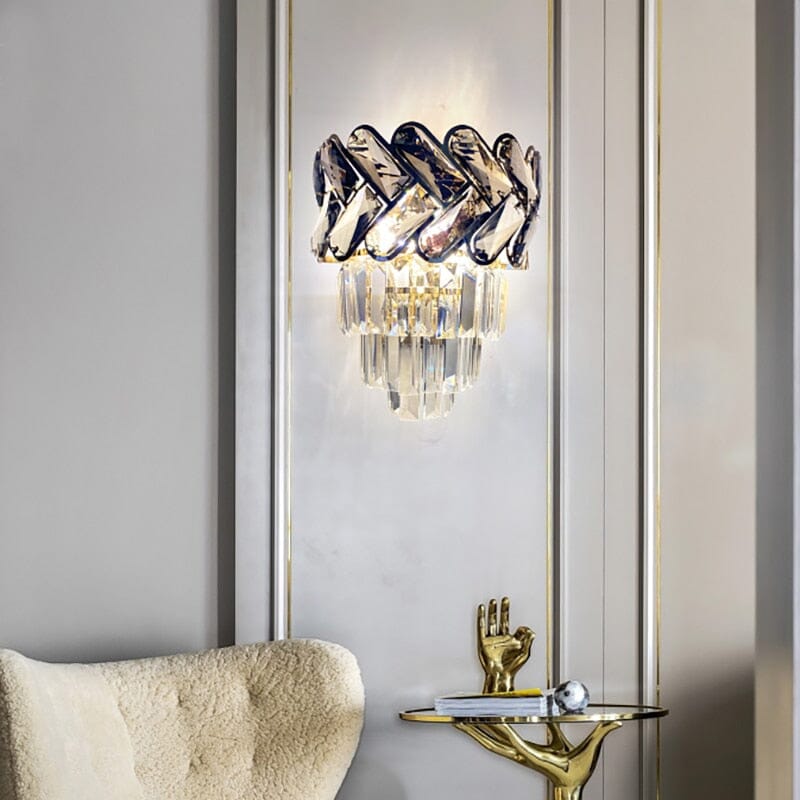 Royal Orchid Crystal Wall Lamp