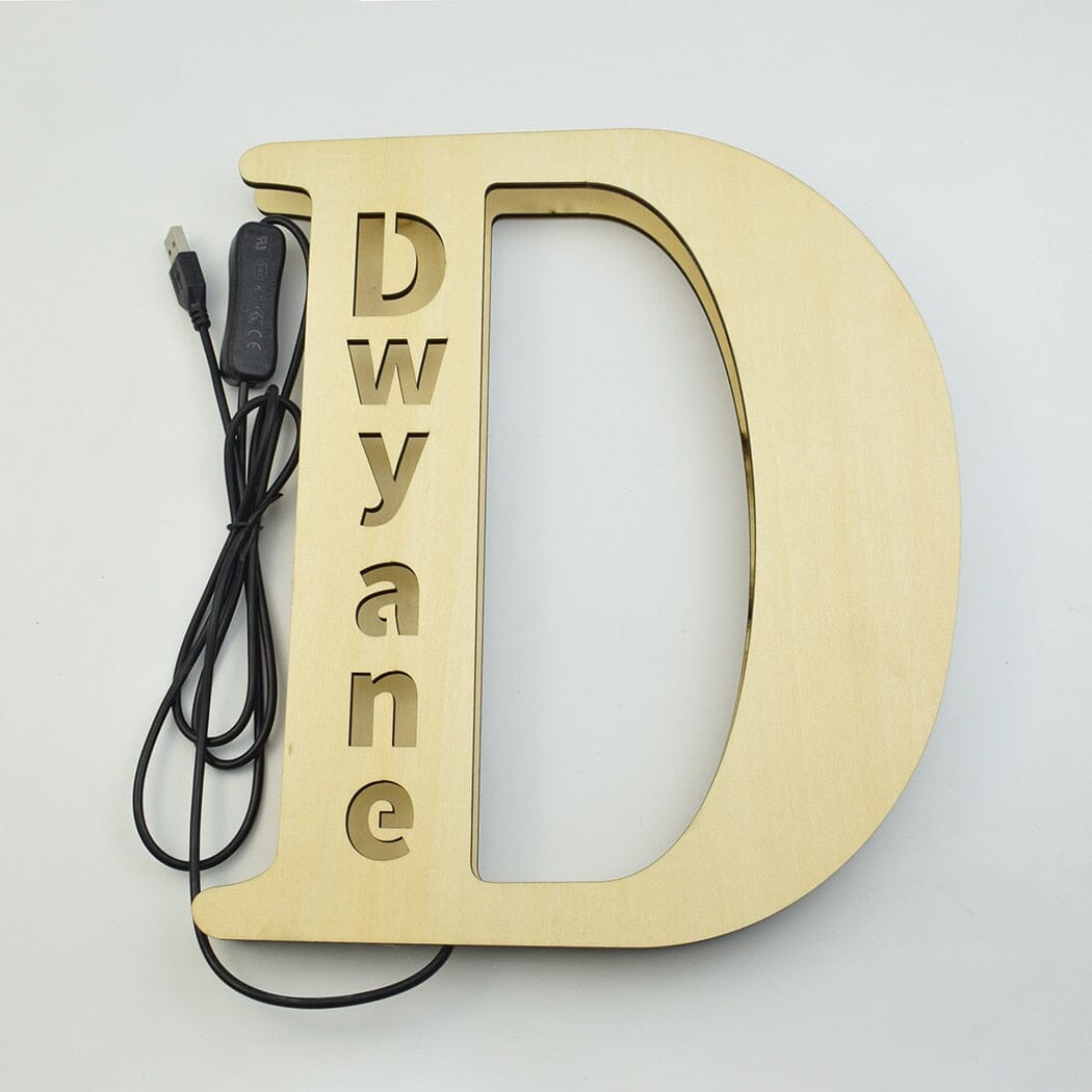 Alphabet LED Wall Lamp