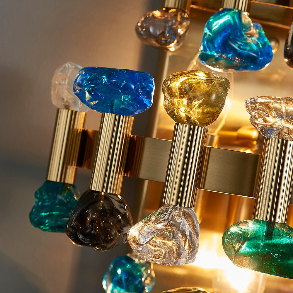 YLK Rarmaden Colorful Luxury Crystal Sconce