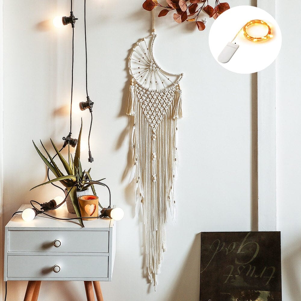 Macrame Dream Catcher With Lights