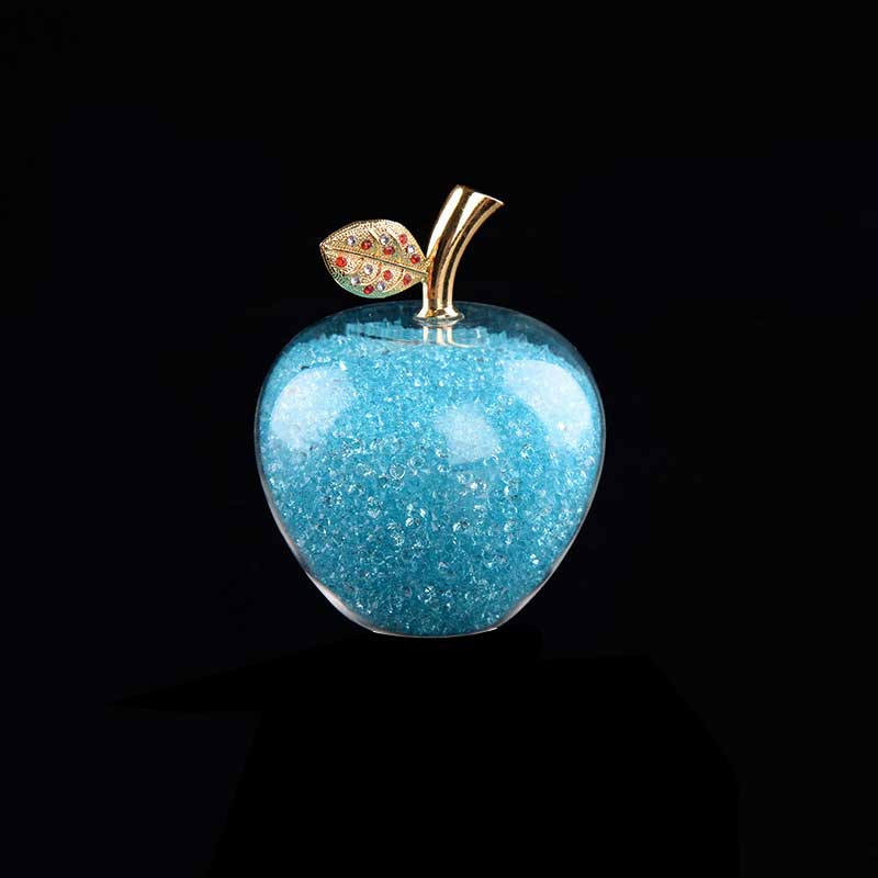 Vrimlo® Handmade Crystal Apple Figurine