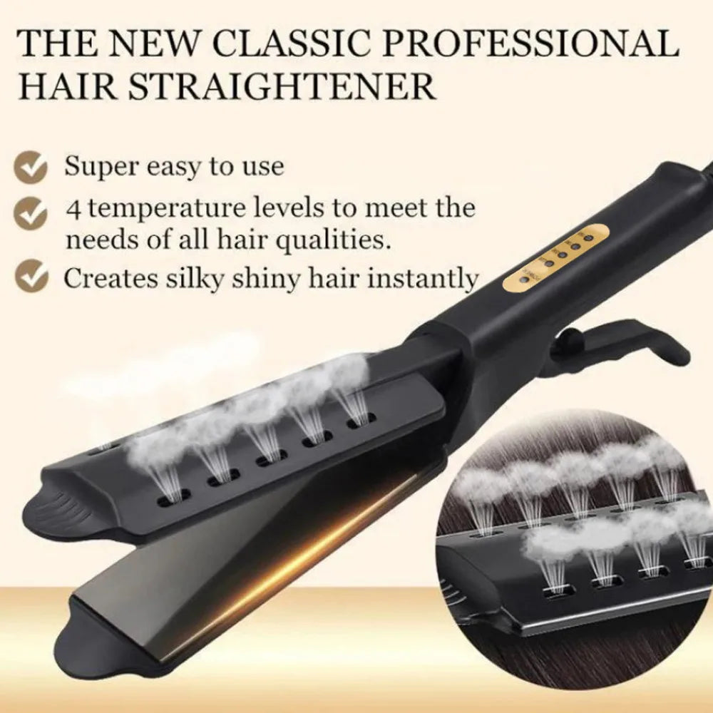 Steam Straightener™ Des cheveux lisses et soyeux en quelques secondes !