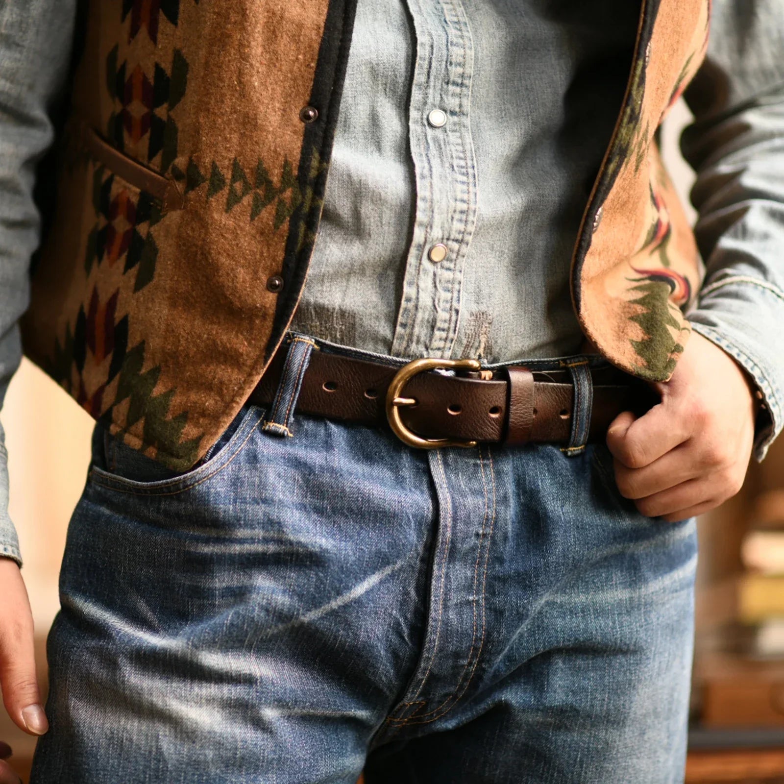 DENALI LEATHER BELT